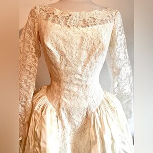 Vintage Tea-Length Wedding Dress